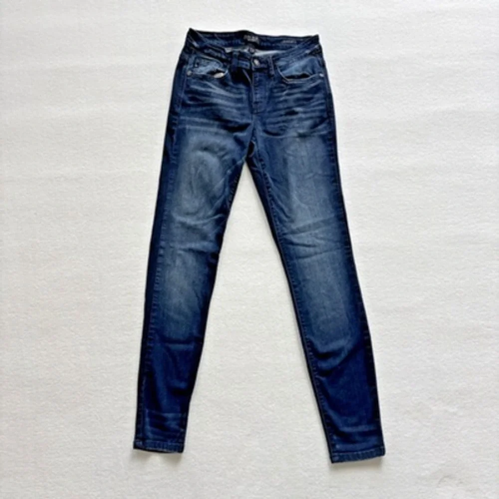 Judy‎ Blue Skinny Fit Jeans Womens 7/28 Dark Wash Stretch Denim JB8248SSDK